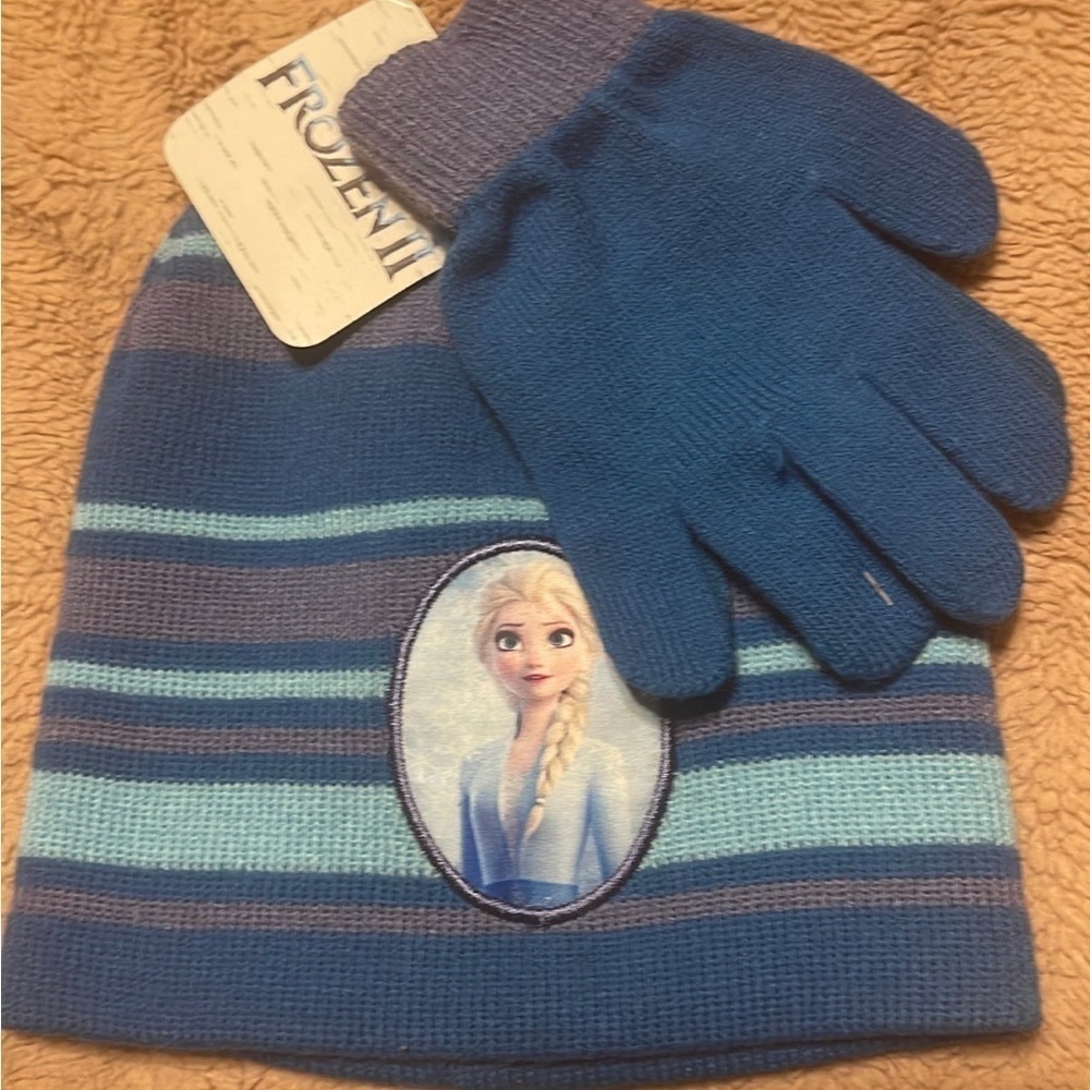 FROZEN 2 hat & glove set